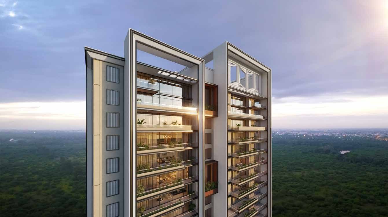 Eldeco Trinity towers on Amar Shaheed Path, Lucknow